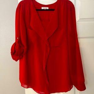 Calvin Klein Red blouse
